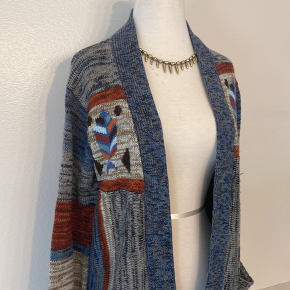 Stroller Vintage Cardigan with Aztec Design Size Medium - Picture 2 of 14